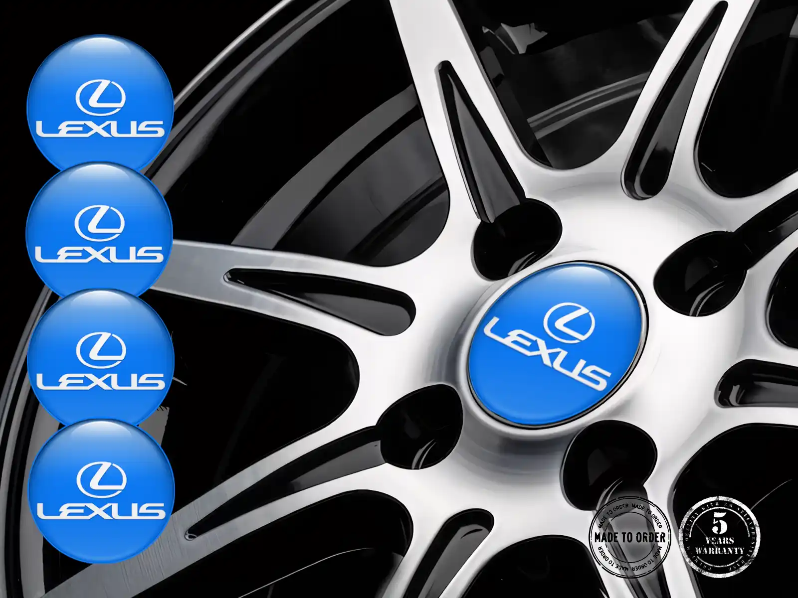 Lexus Emblema de Rueda Versión Diseño de Cúpula Alta Calidad